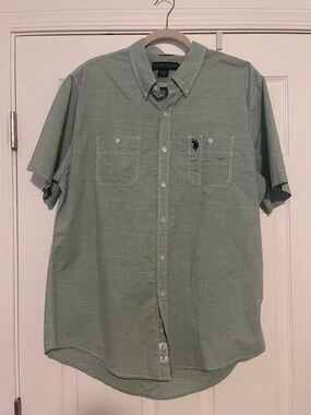U.S. Polo Assn. Short-Sleeve Button-Down Shirt - Light Sage Green